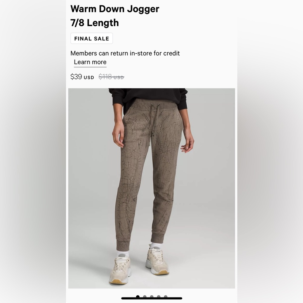 NWT LULULEMON Joggers Small